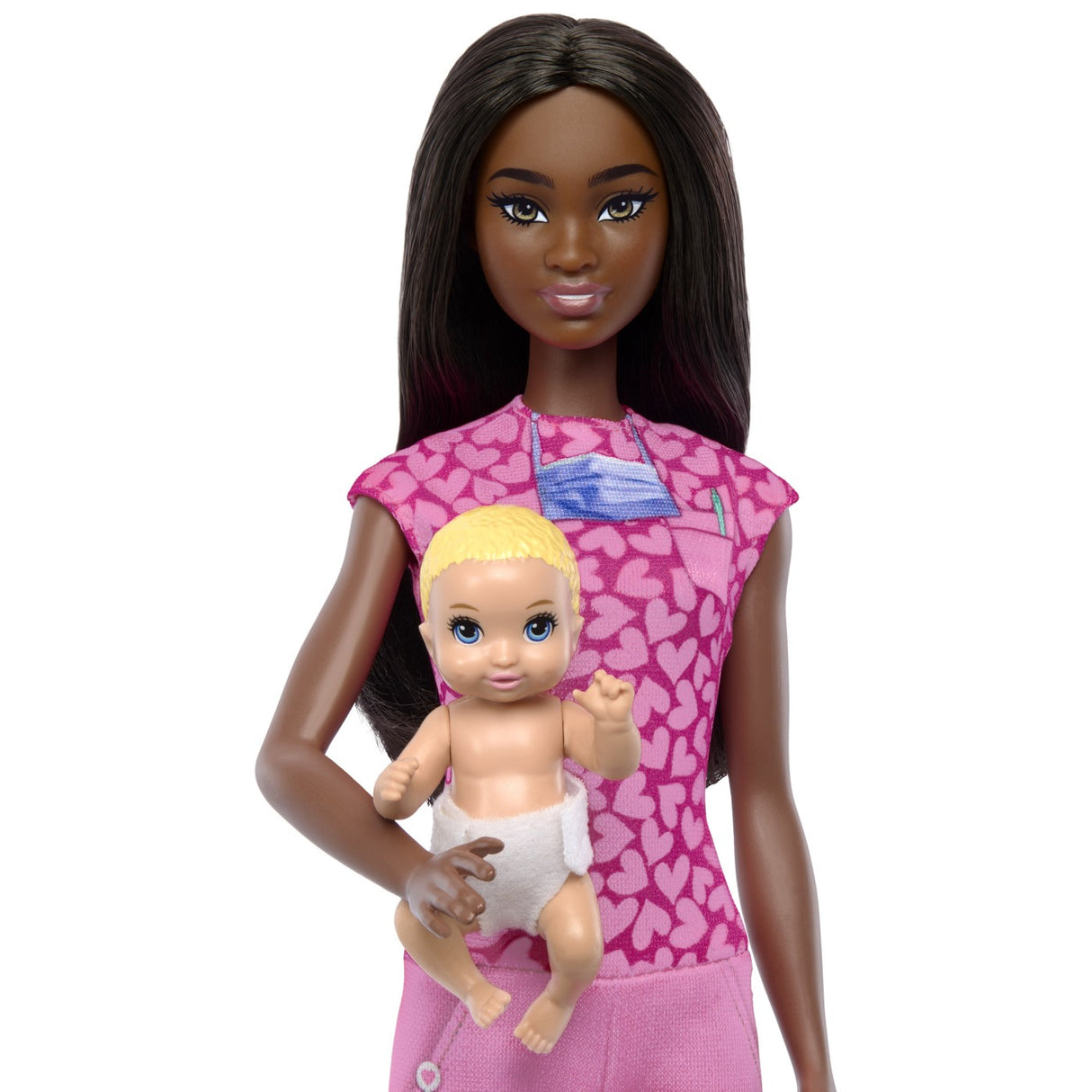 BARBIE SET DE JOACA PAPUSA BARBIE BRUNETA FACE CARIERA PEDIATRU