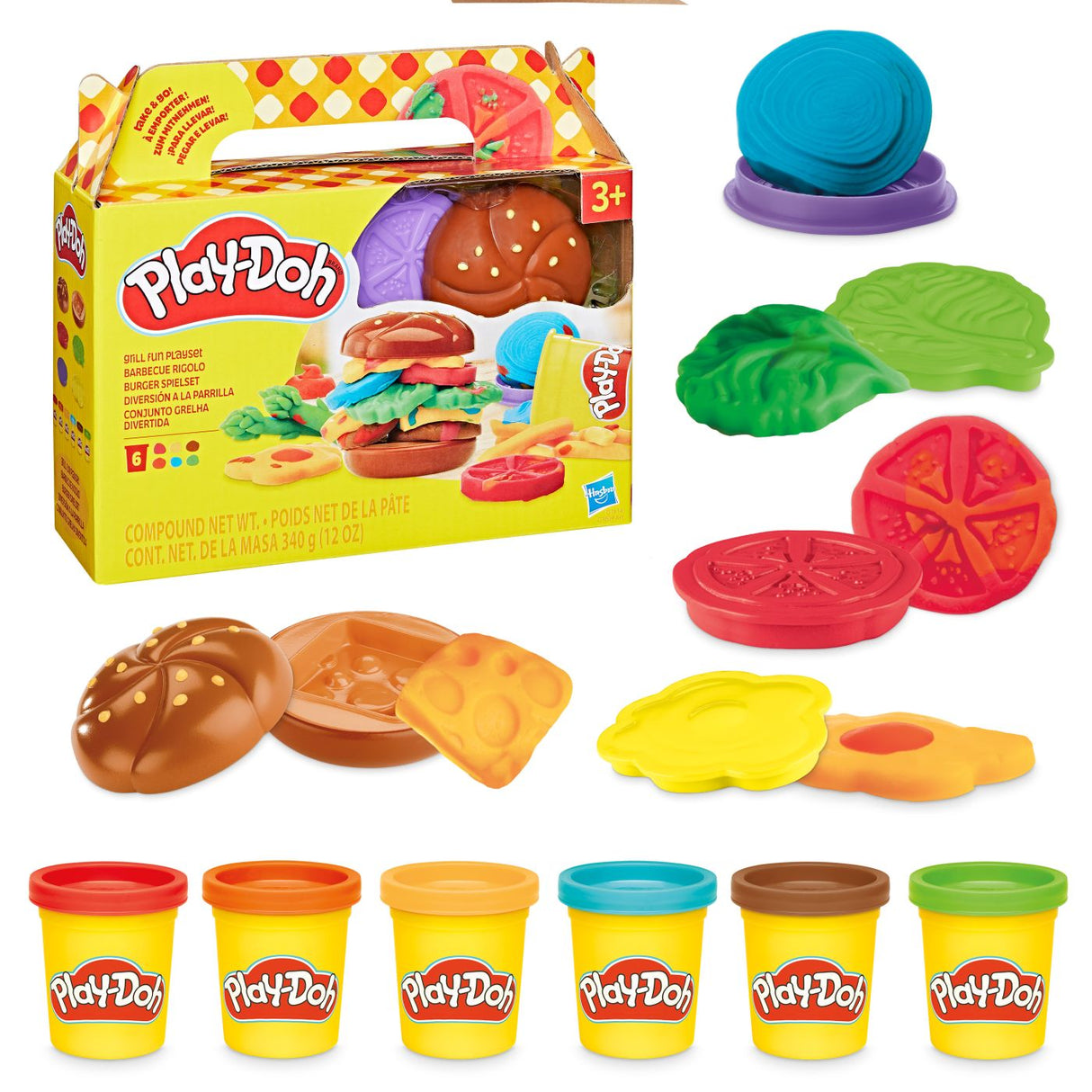 PLAY DOH SET DE GATIT BURGER