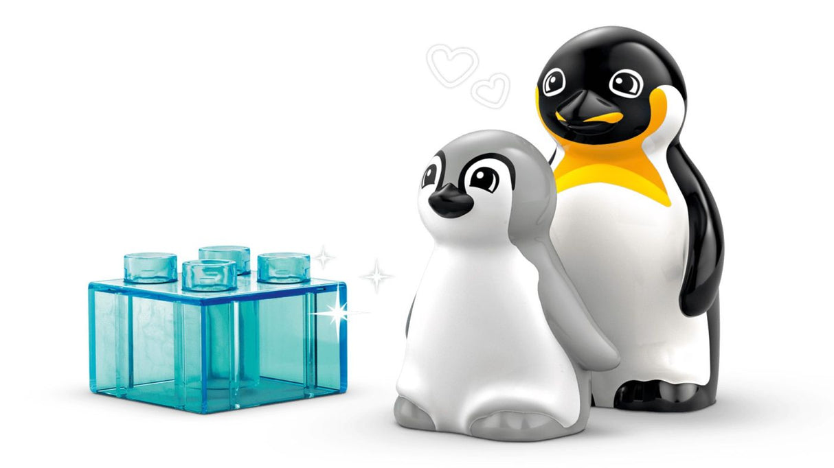 LEGO DUPLO FAMILII DE ANIMALE SALBATICE: PINGUINI SI LEI 10442