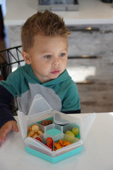 CUTIE SNACK HEXAGON SNACKLE 6 COMPARTMENTE, MELII, BLUE