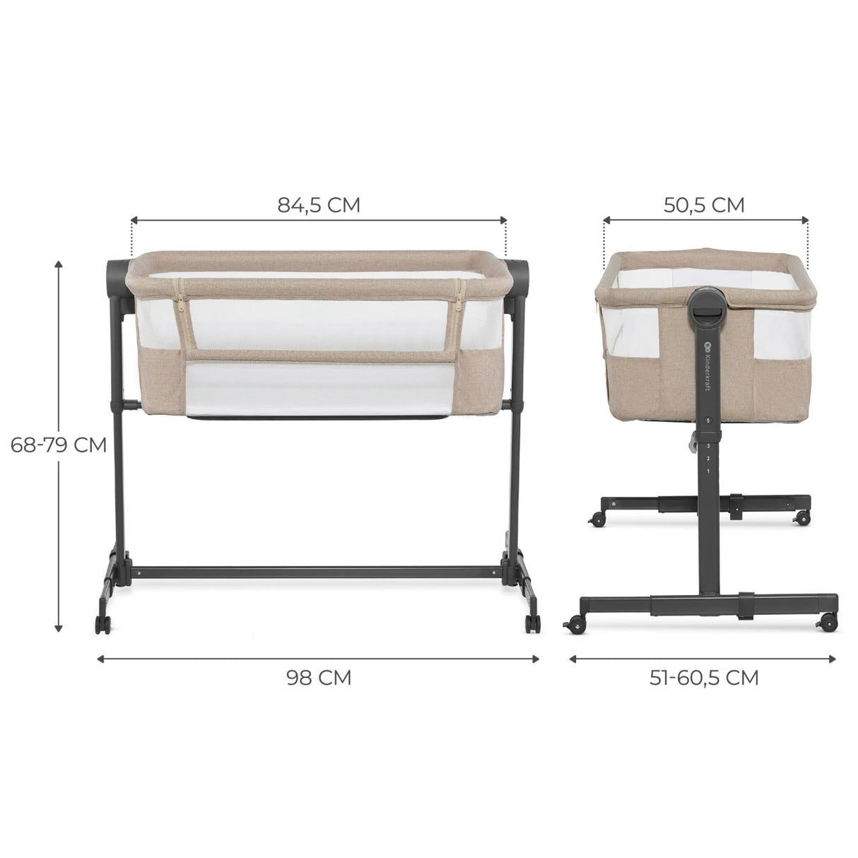 PATUT CO-SLEEPER KINDERKRAFT NESTEE UP 2, BEJ