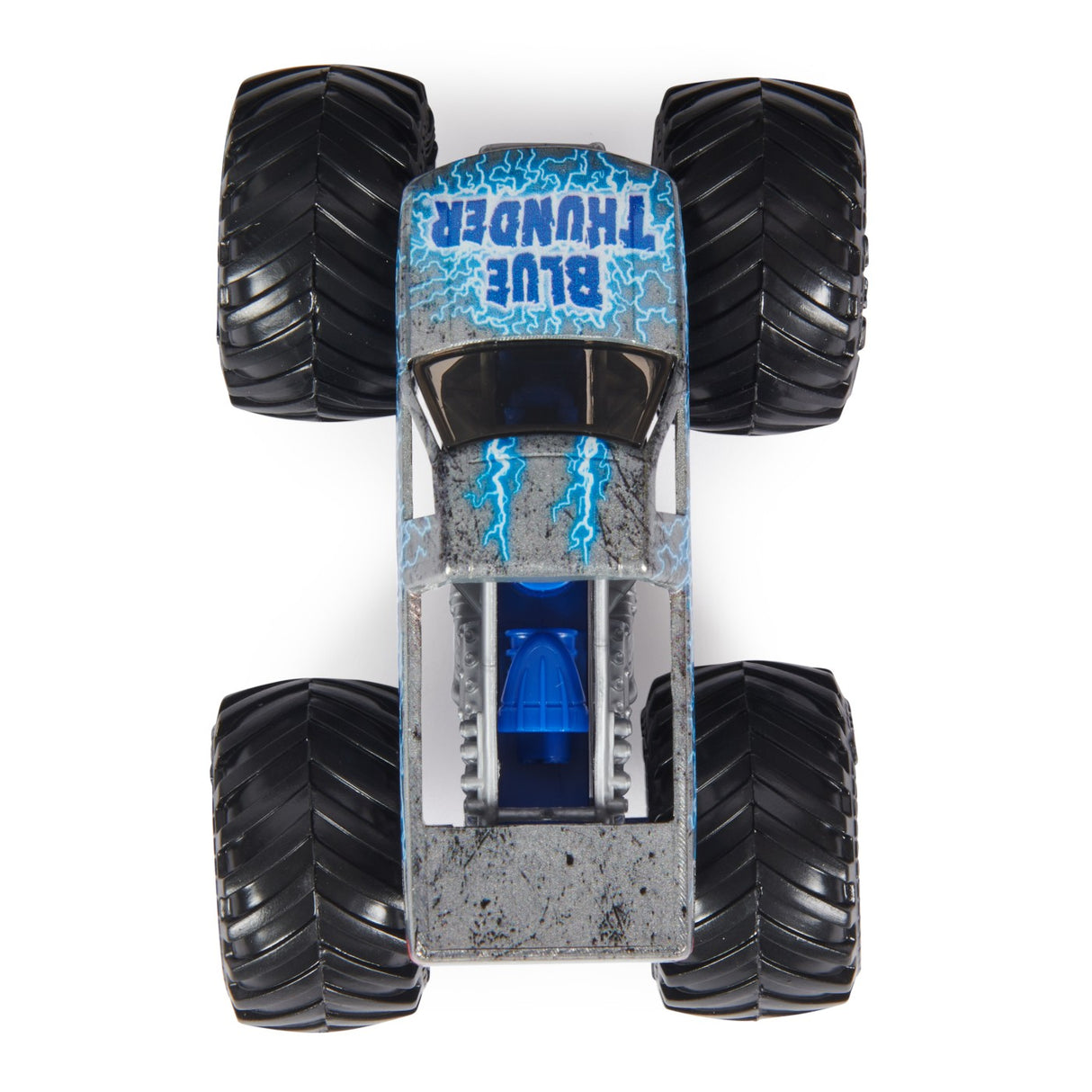 MONSTER JAM MASINUTA METALICA BLUE THUNDER SCARA 1 LA 64