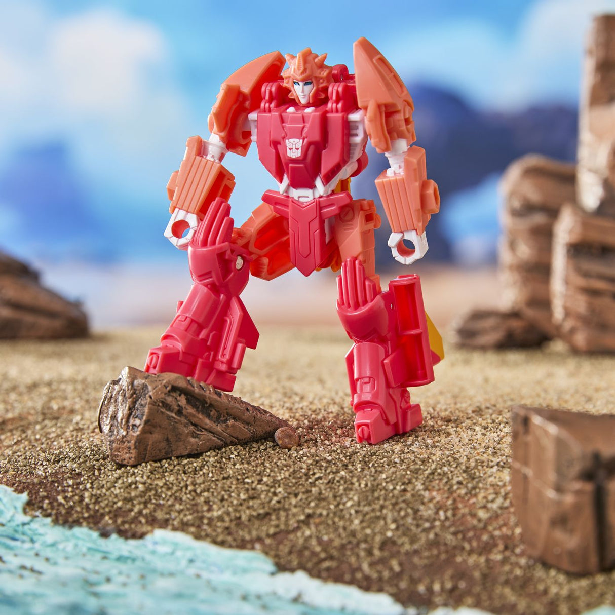 TRANSFORMERS CYBERWORLD ROBOT ELITA 1 CONVERTIBIL 10CM