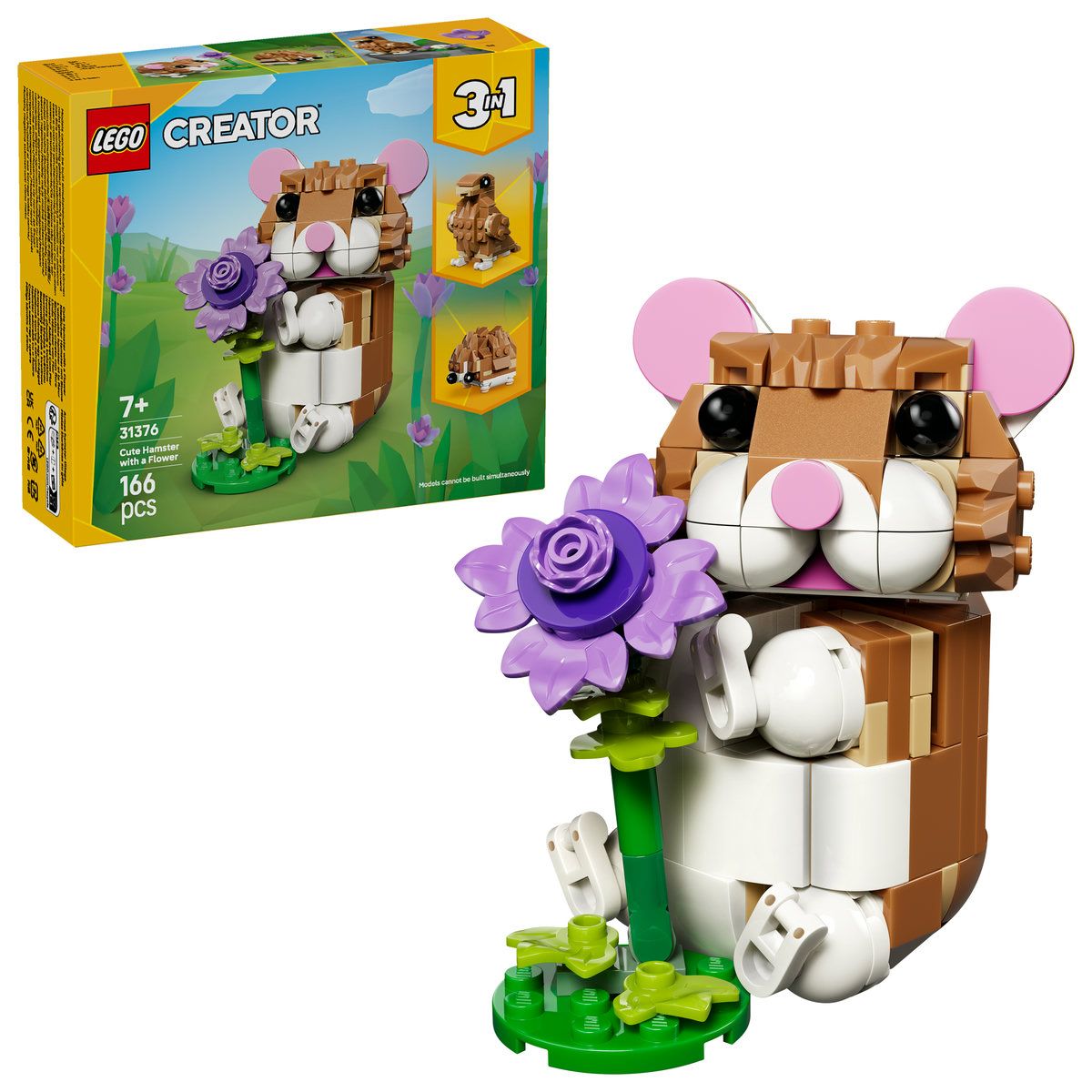 LEGO CREATOR HAMSTER ADORABIL CU O FLOARE 31376