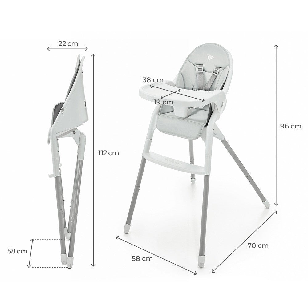 SCAUN DE MASA KINDERKRAFT DINNLY, GREY