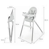 SCAUN DE MASA KINDERKRAFT DINNLY, GREY