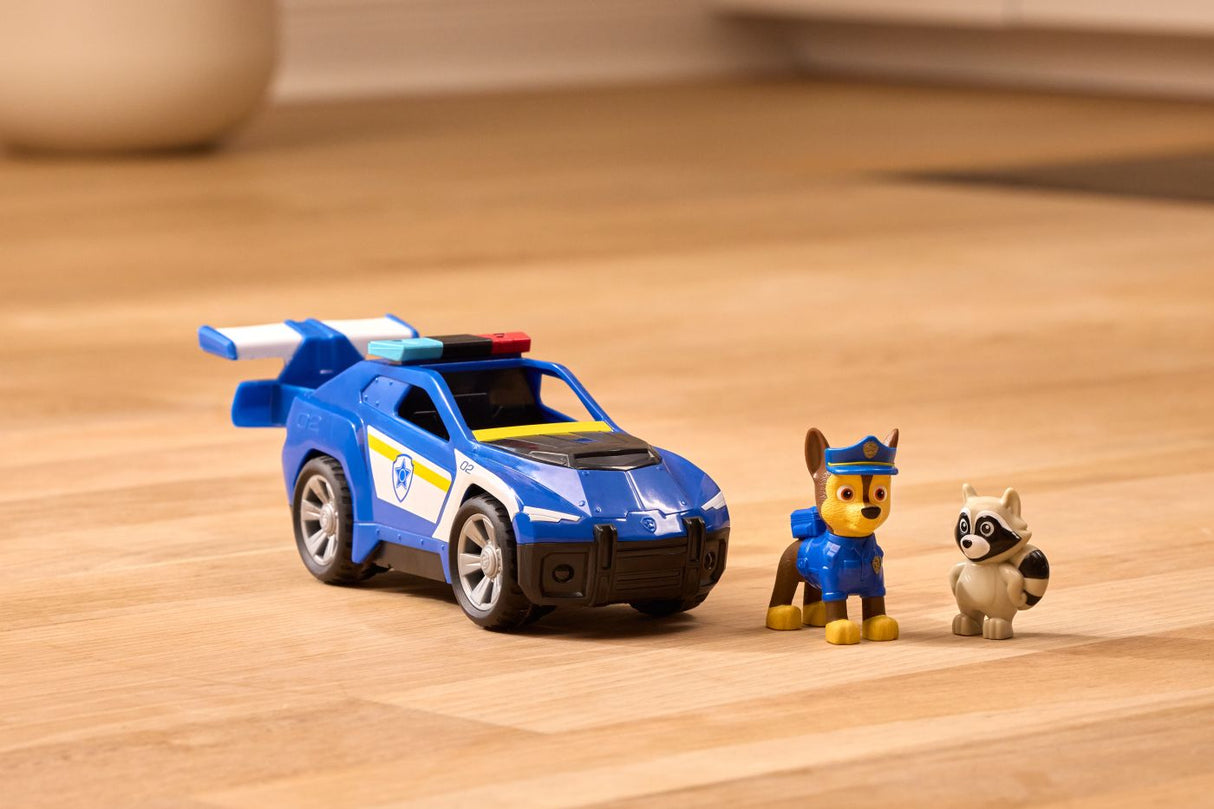 PATRULA CATELUSILOR CAUTARE SI SALVARE SET FIGURINA CHASE SI VEHICUL MASINA DE POLITIE