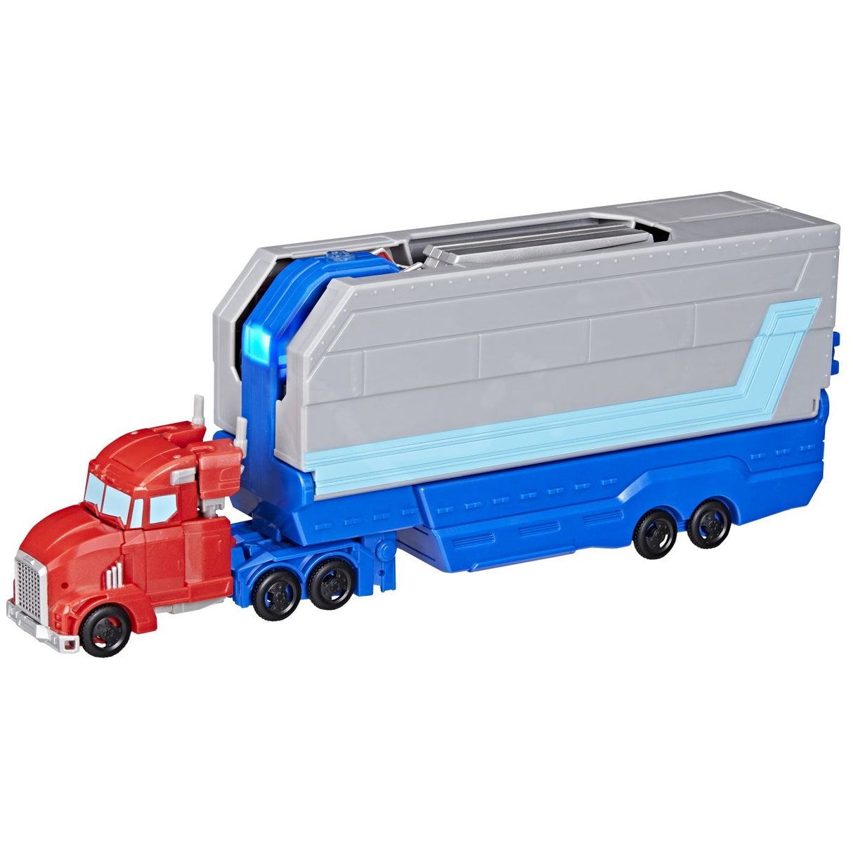 TRANSFORMERS EARTHSPARK CAMION CU REMORCA DE LUPTA OPTIMUS PRIME