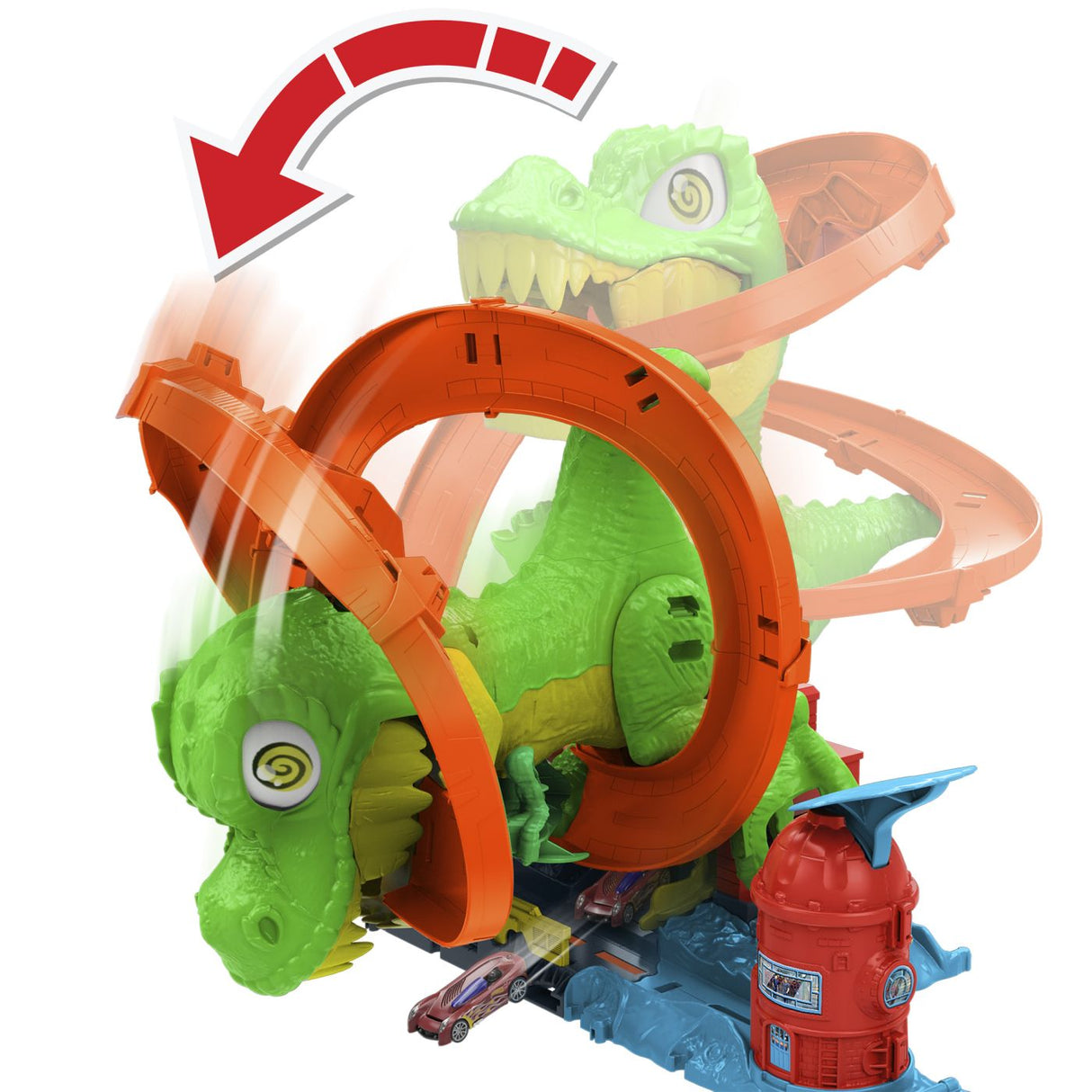 HOT WHEELS CITY SET STATIA DE POMPIERI SI BATALIA CU TREX