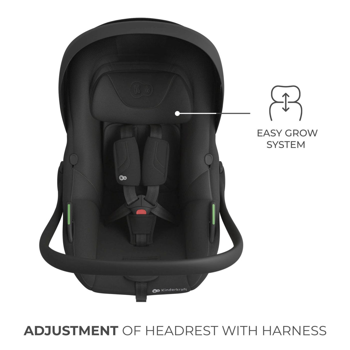 SCOICA AUTO KINDERKRAFT I-LITE 40-87 CM, BLACK