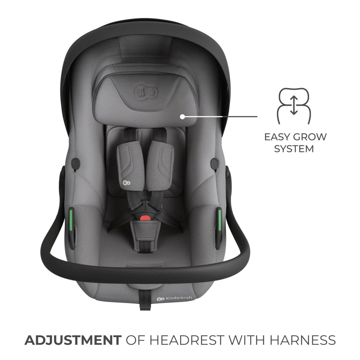SCOICA AUTO KINDERKRAFT I-LITE 40-87 CM, GREY