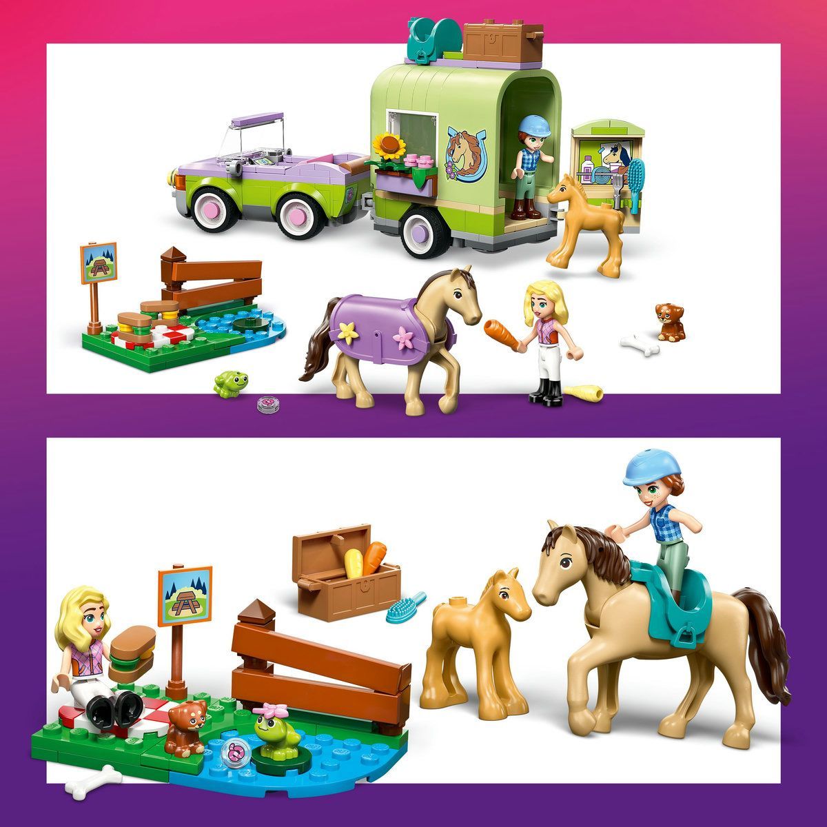 LEGO FRIENDS REMORCA PENTRU CAL SI MANZ 42695