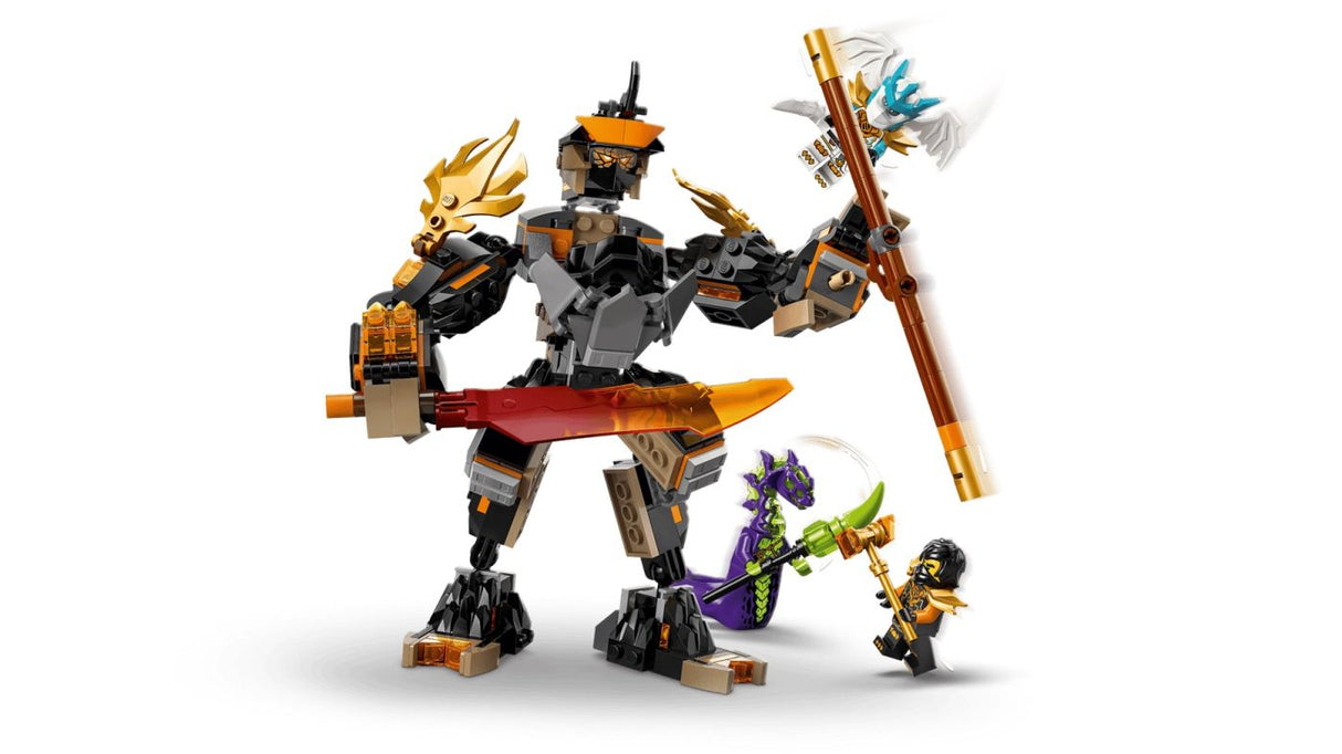 LEGO NINJAGO ROBOTUL DE MISIUNE AL LUI COLE SI DRAGONUL ZANE 71854