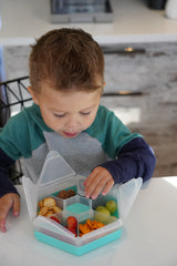CUTIE SNACK HEXAGON SNACKLE 6 COMPARTMENTE, MELII, BLUE