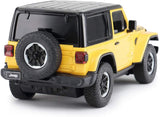 MASINA CU TELECOMANDA JEEP WRANGLER RUBICON GALBEN CU SCARA 1 LA 24