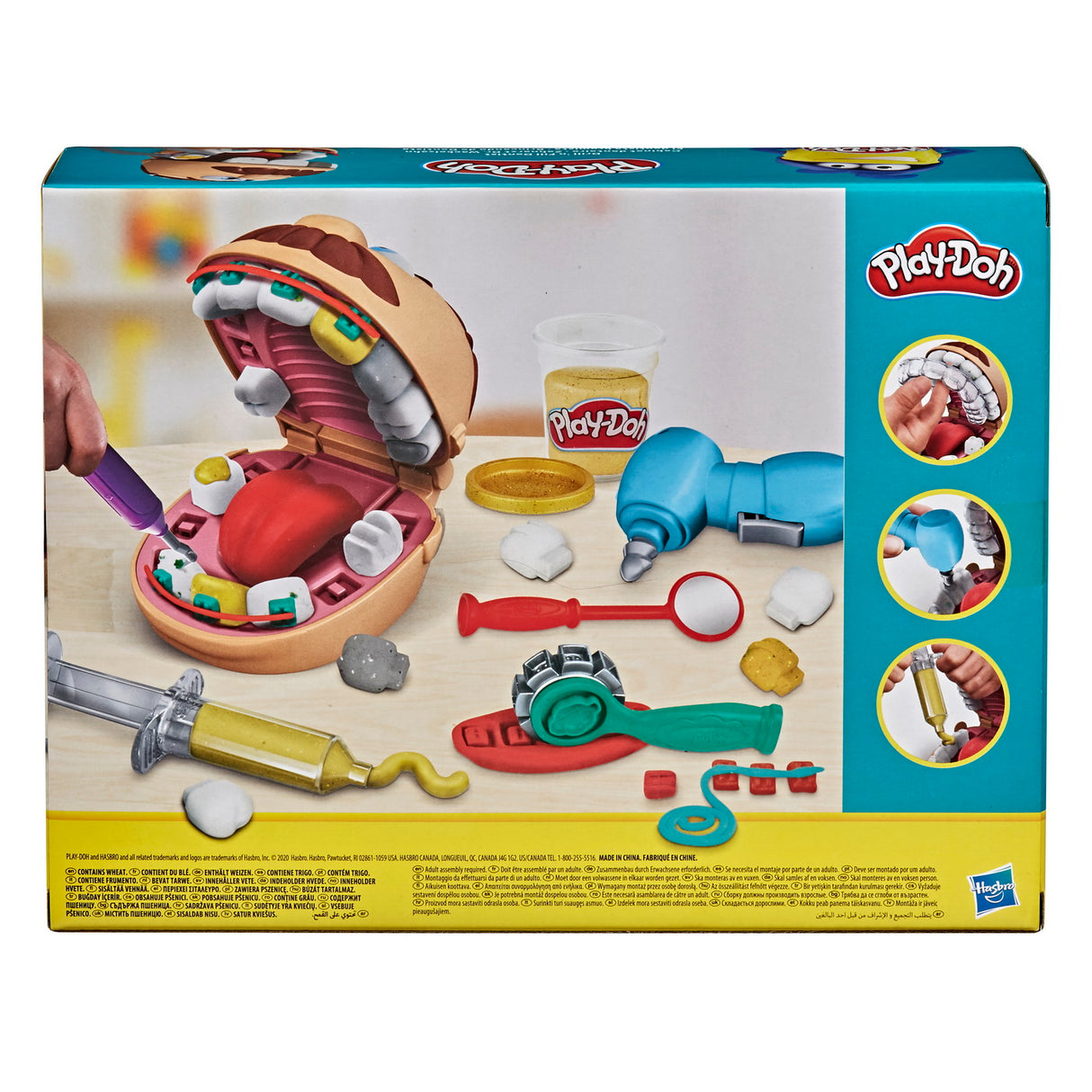 PLAY-DOH SET DENTISTUL CU ACCESORII SI DINTI COLORATI