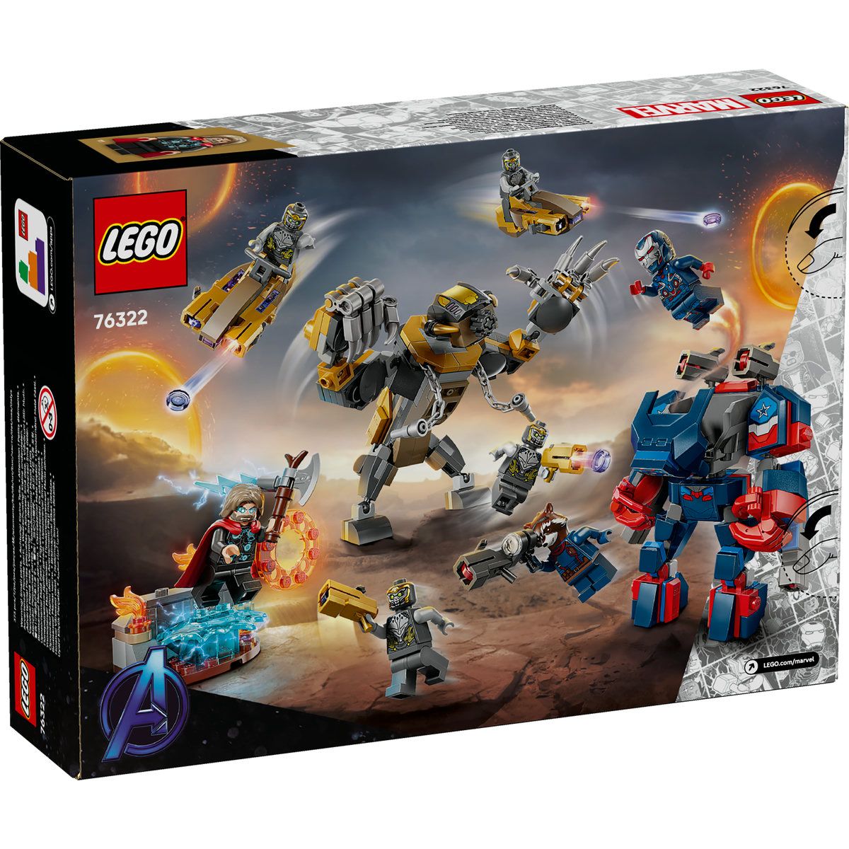 LEGO MARVEL RAZBUNATORII THOR VS CHITAURI SFARSITUL JOCULUI 76322