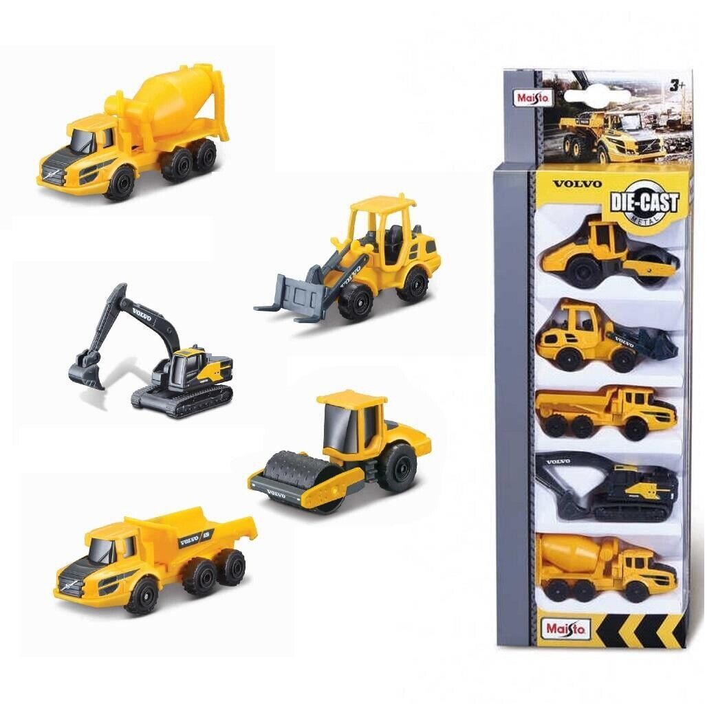 MAISTO SET 5 UTILAJE DE CONSTRUCTII VOLVO