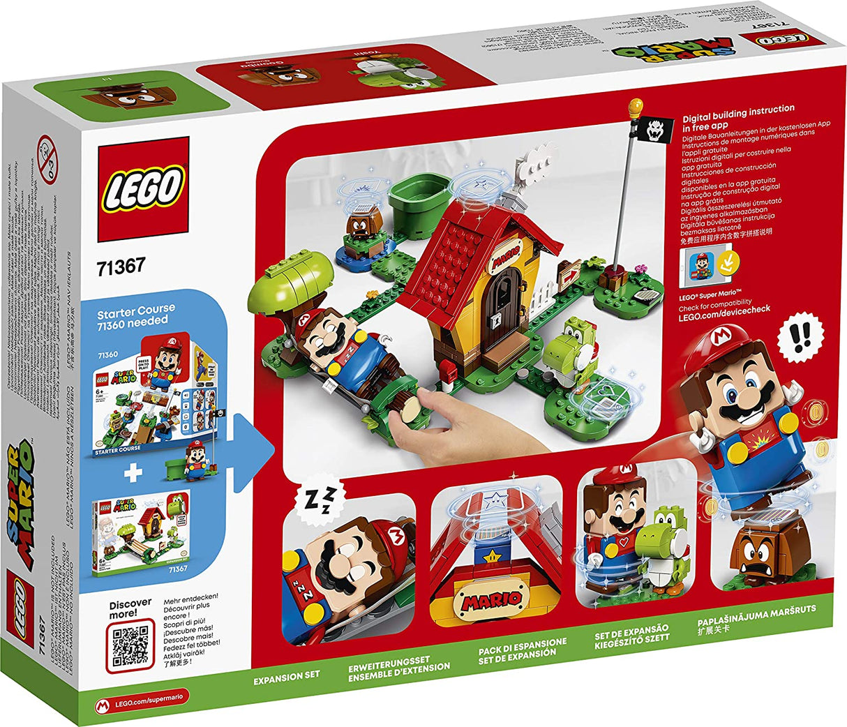 LEGO SUPER MARIO  SET DE EXTINDERE CASA LUI MARIO SI YOSHI 71367
