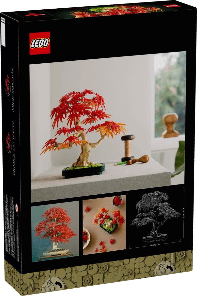 LEGO BOTANICALS BONSAI DE ARTAR JAPONEZ ROSU 10348