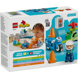 LEGO DUPLO MOTOCICLETA ALBASTRA DE POLITIE 10471