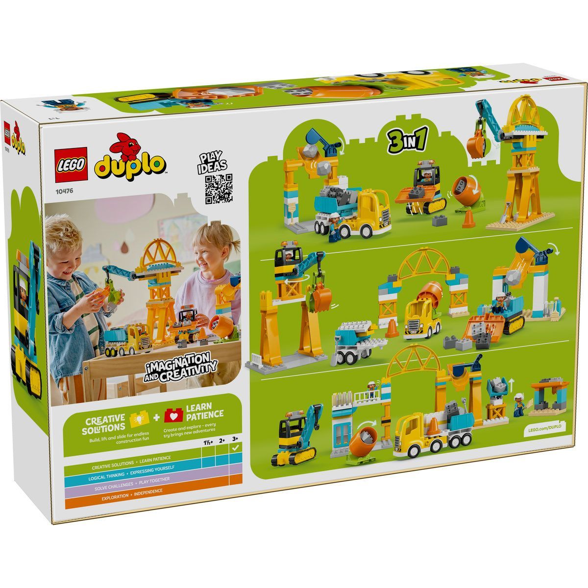 LEGO DUPLO SANTIER SI VEHICULE DE CONSTRUCTII 3 IN 1 10476