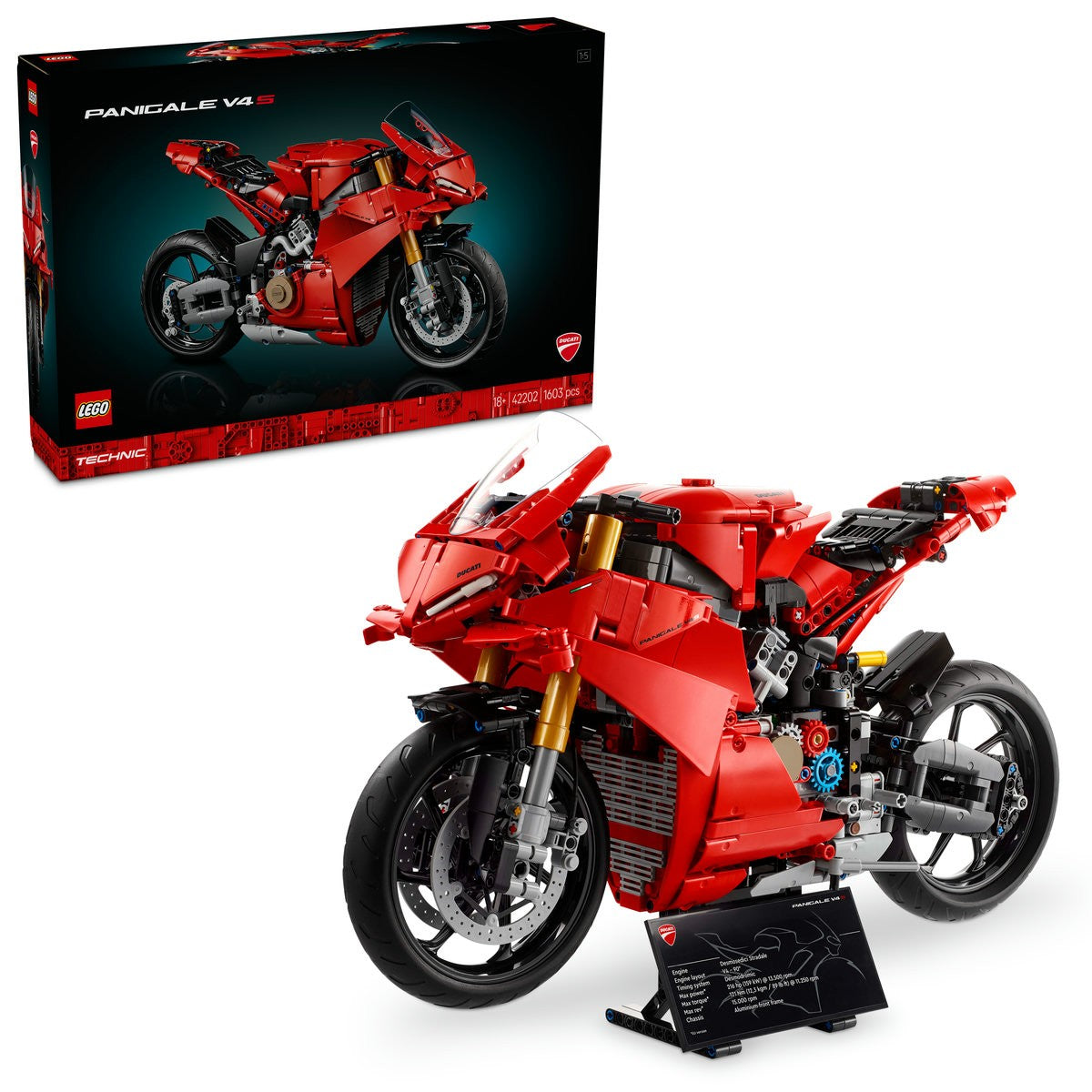LEGO TECHNIC MOTOCICLETA DUCATI PANIGALE V4 S 42202