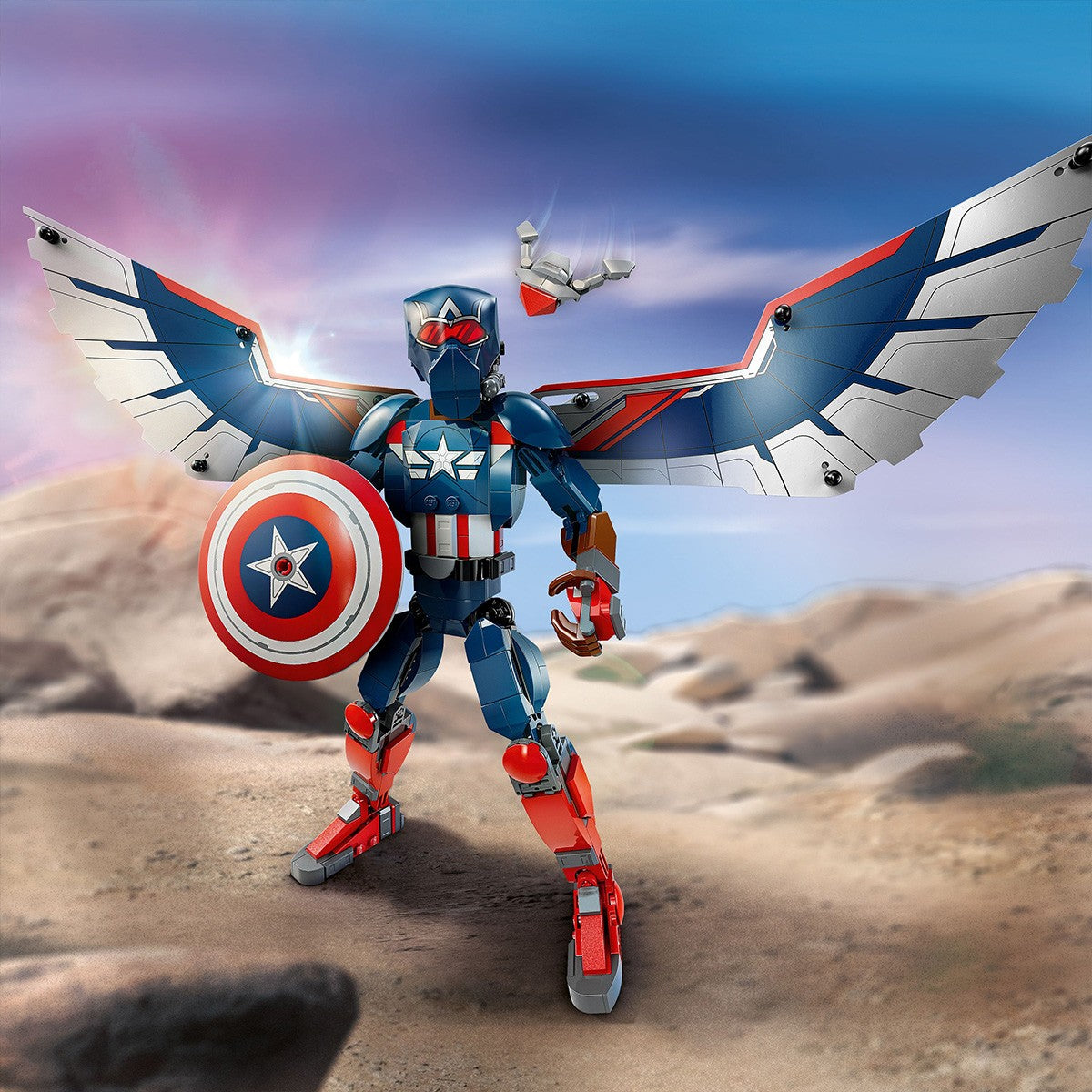 LEGO SUPER HEROES FIGURINA DE CONSTRUCTIE CAPITANUL AMERICA 76296
