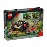 LEGO JURASSIC WORLD RENASTEREA EVADARE OFF-ROAD DIN CALEA UNUI VELOCIRAPTOR 76972