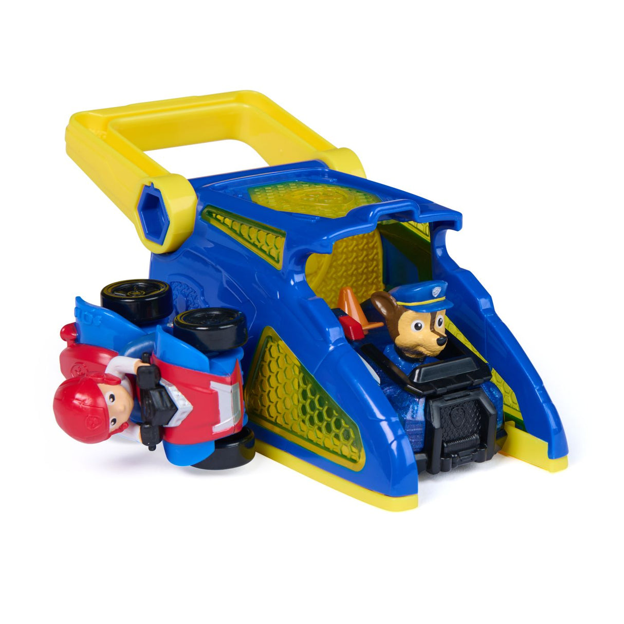 PATRULA CATELUSILOR SET FIGURINA CHASE SI VEHICUL CU LANSATOR