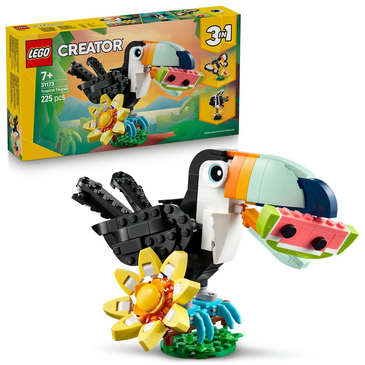LEGO CREATOR ANIMALE SALBATICE TUCAN TROPICAL 31173