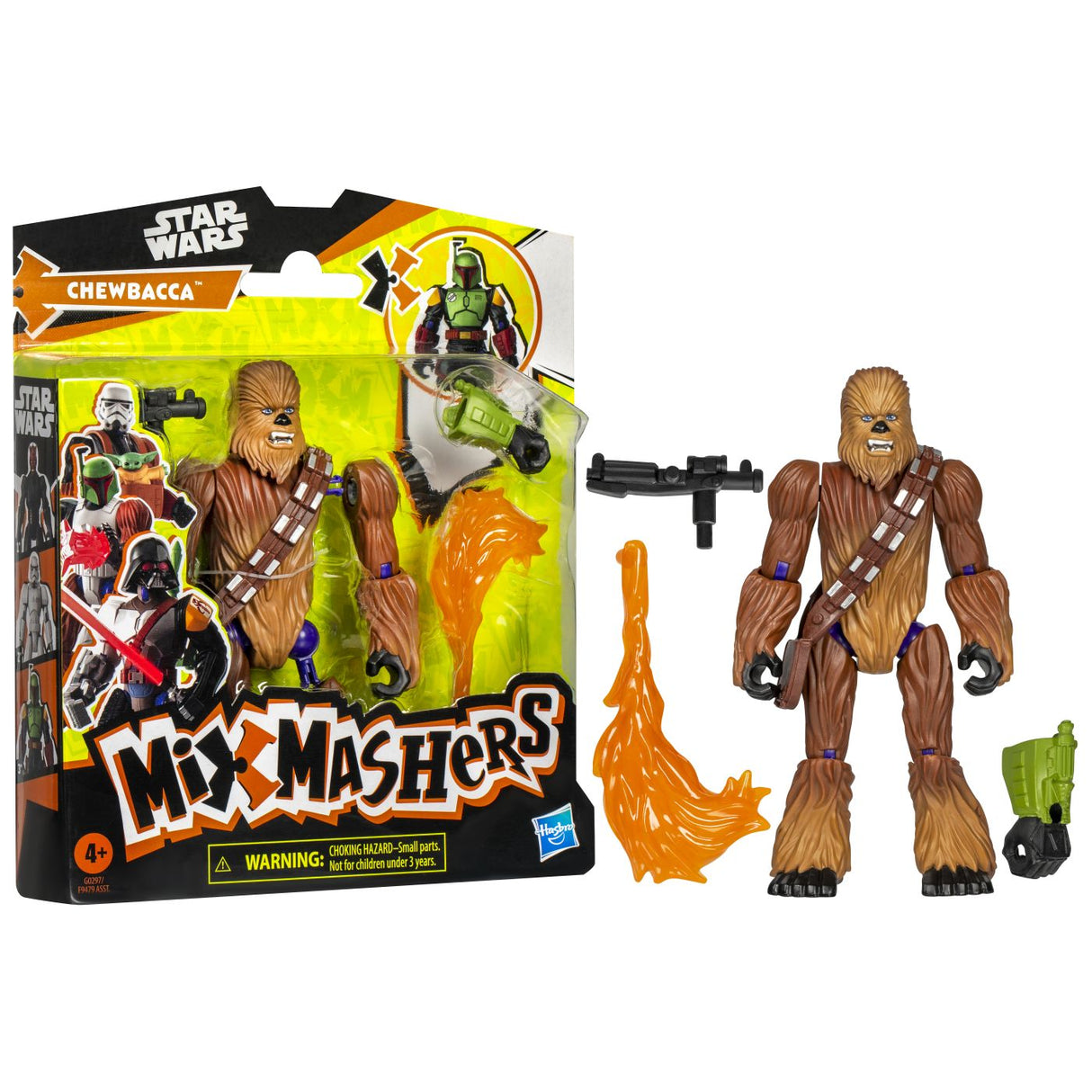 STAR WARS MIX MASHERS SET FIGURINA CHEWBACCA 12CM SI ACCESORII