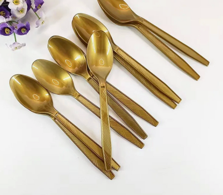 Set 10 Linguri De Unica Folosinta Bronz | GalaWare - vivimall.ro