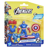 AVANGERS EPIC HERO BATTLE GEAR FIGURINA CAPTAIN AMERICA 10CM