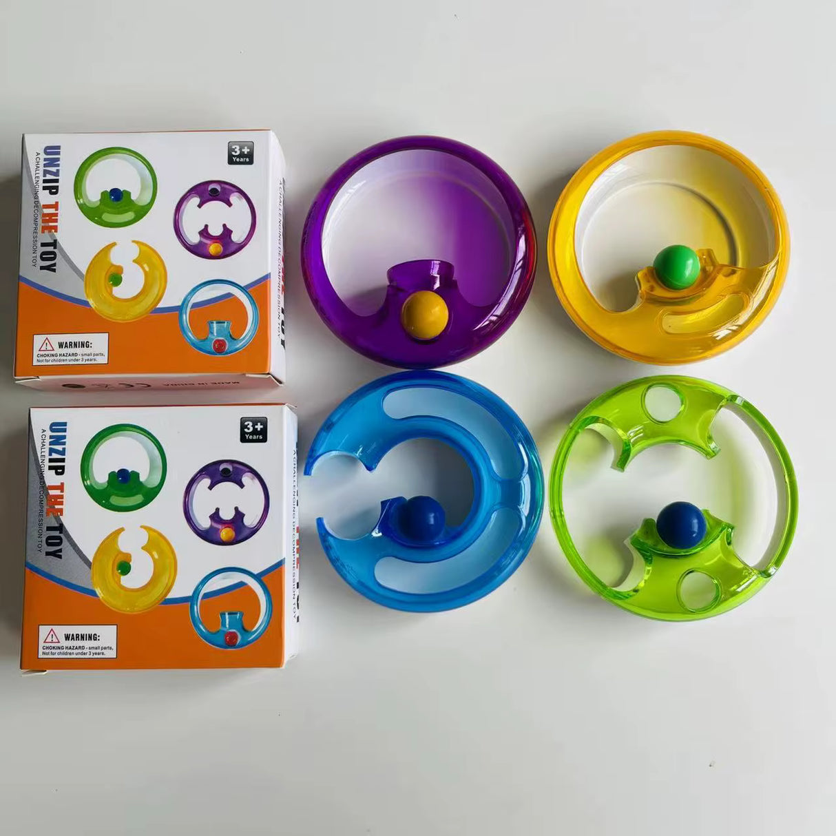 Силиконова антистрес играчка за въртене, многоцветна | SpinzyPlay