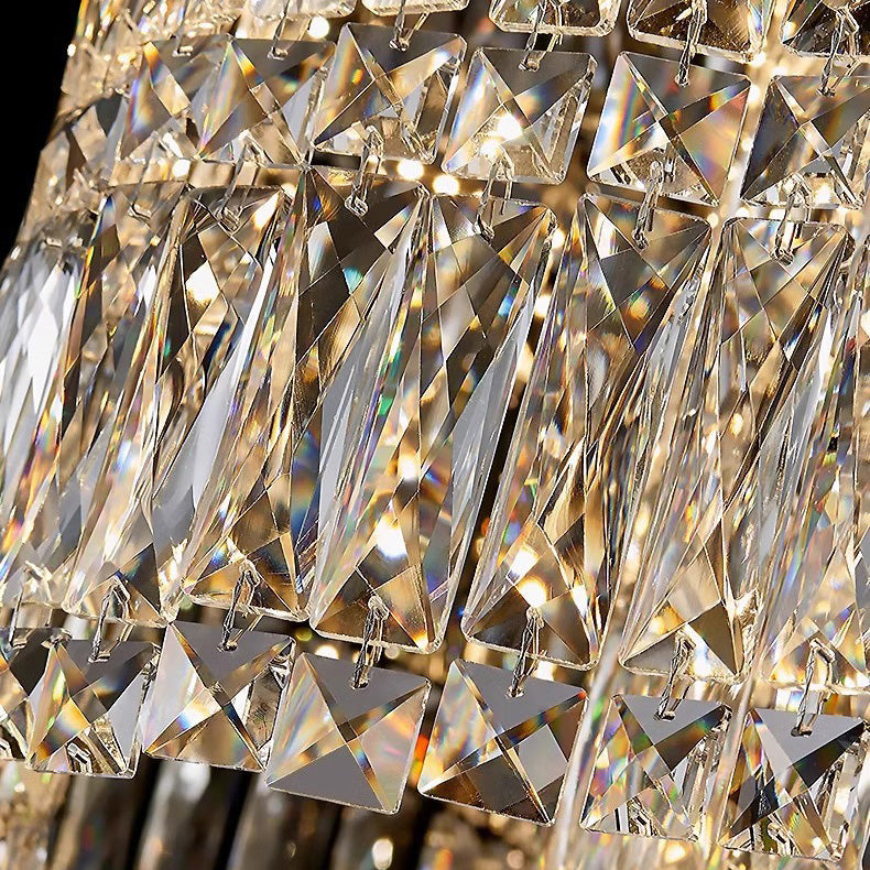 Candelabru Cristal Led Cu Telecomanda Regalis, Crom Lucios - vivimall.ro