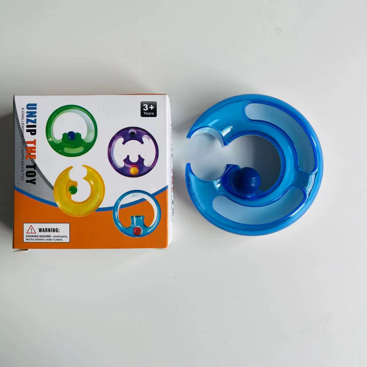 Силиконова антистрес играчка за въртене, многоцветна | SpinzyPlay