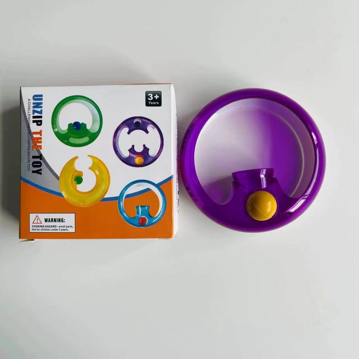 Силиконова антистрес играчка за въртене, многоцветна | SpinzyPlay