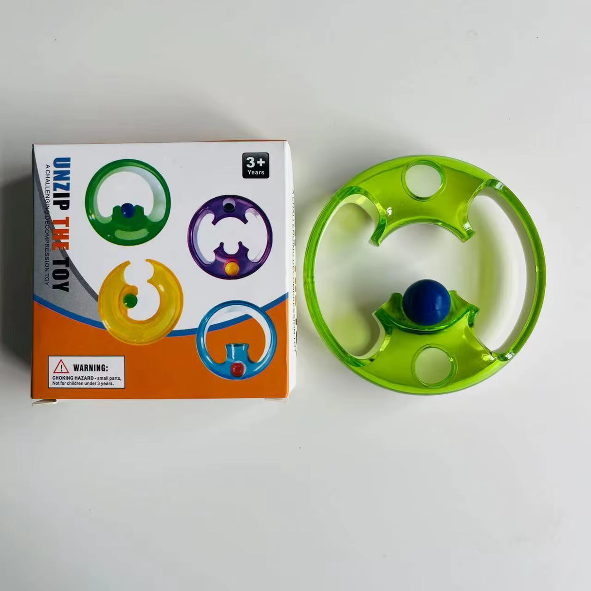 Силиконова антистрес играчка за въртене, многоцветна | SpinzyPlay