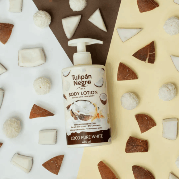 Tulipán Negro — Loțiune de corp Cocos 400 ml (cu pompă) - vivimall.ro