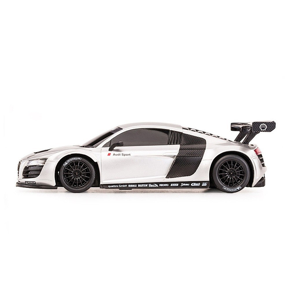 MASINA CU TELECOMANDA AUDI R8 ALB CU SCARA 1 LA 24