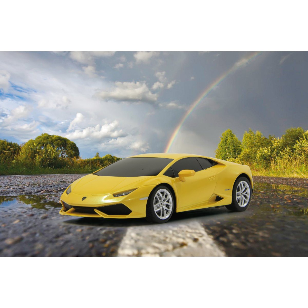 MASINA CU TELECOMANDA LAMBORGHINI HURACÁN LP610-4 GALBEN CU SCARA 1 LA 24