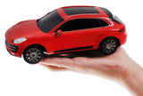 MASINA CU TELECOMANDA PORSCHE MACAN TURBO ROSU CU SCARA 1 LA 24