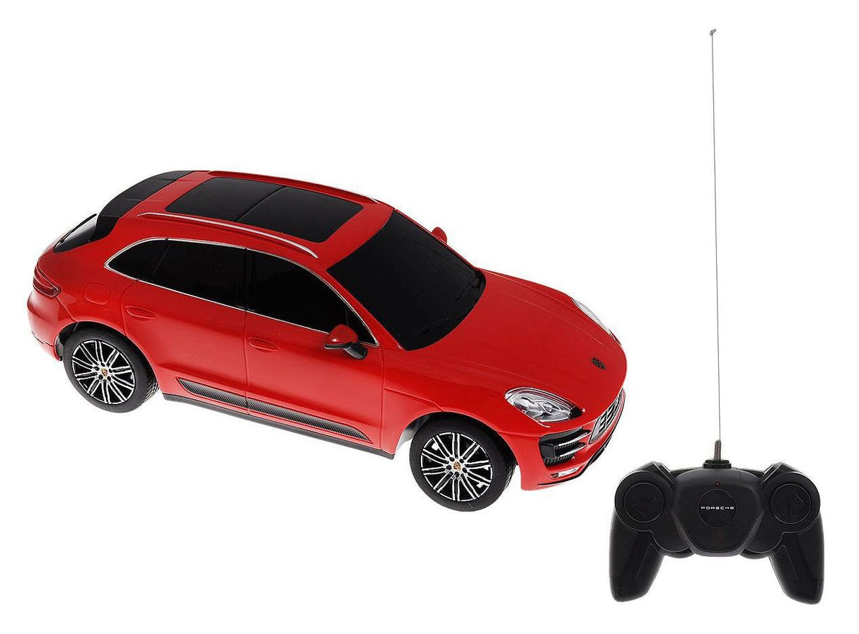 MASINA CU TELECOMANDA PORSCHE MACAN TURBO ROSU CU SCARA 1 LA 24