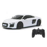 MASINA CU TELECOMANDA AUDI R8 ALB CU SCARA 1 LA 24