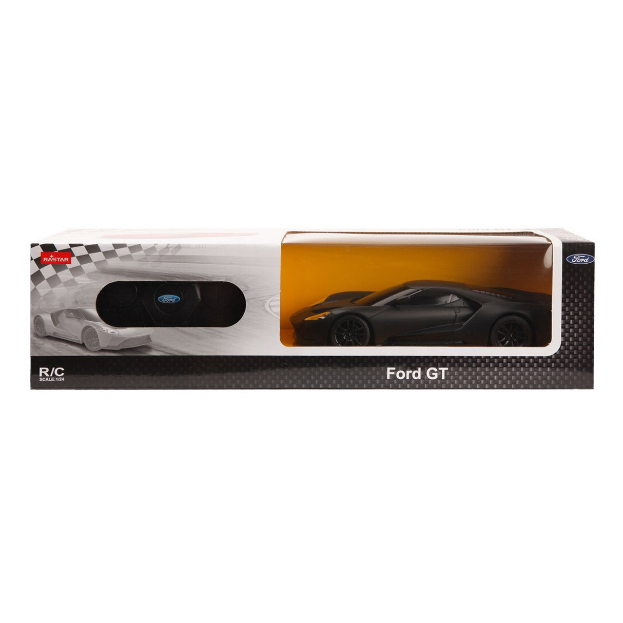 MASINA CU TELECOMANDA FORD GT NEGRU SCARA 1 LA 24