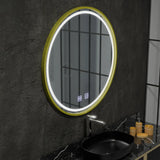Oglinda Led Rotunda, 70Cm, Glanz Touch, Sistem Dezaburire - vivimall.ro