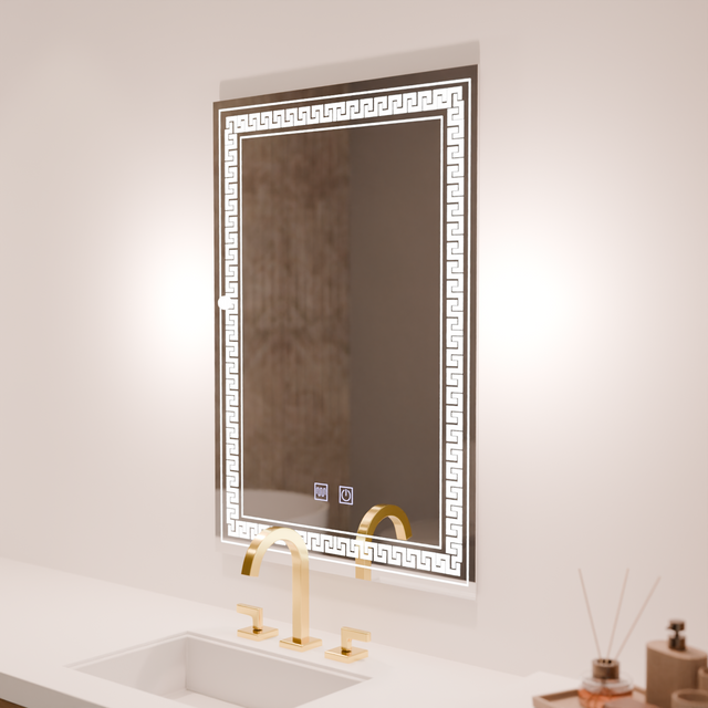 Oglinda Led Rentagulara, Touch Vivido, Sistem Dezaburire - vivimall.ro