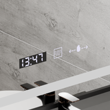 Oglinda Led Rectangulara, Verite Majeste Noir Motion Glow Marcello, Sistem Dezaburire, Ceas & Termometru - vivimall.ro