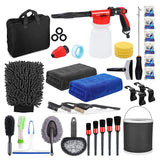 Accesorii pentru Curatare Auto, Vivimall, Set 35 bucati, Accesorii pentru Detailing Auto, Accesorii pentru Curatare Auto in Interior si Exterior, Multicolor - vivimall.ro